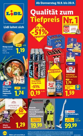 Lidl Katalog in Lustenau | Jetzt sparen mit unseren Deals | 2025-09-18T00:00:00.000Z - 2025-09-24T00:00:00.000Z