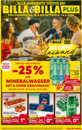BILLA PLUS Katalog in Kufstein | BILLA FB KW38 2025 Wien | 2025-09-18T00:00:00.000Z - 2025-12-31T00:00:00.000Z
