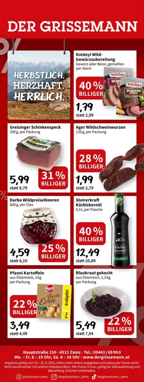 Der Grissemann Katalog | Exklusive Schnäppchen | 2025-09-23T00:00:00.000Z - 2025-10-07T00:00:00.000Z