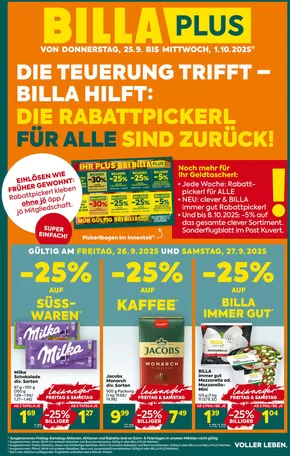 BILLA PLUS FB KW39 2025 Wien