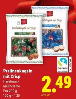 Pralinenkugeln mit Crisp