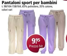 Pantaloni sport per bambini