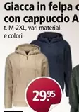 Giacca in felpa con cappuccio