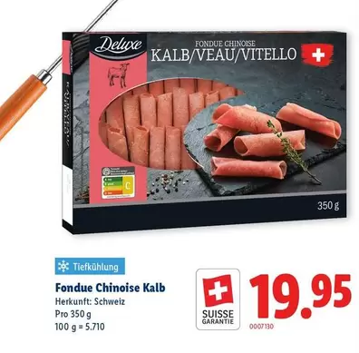 Fondue Chinoise Kalb