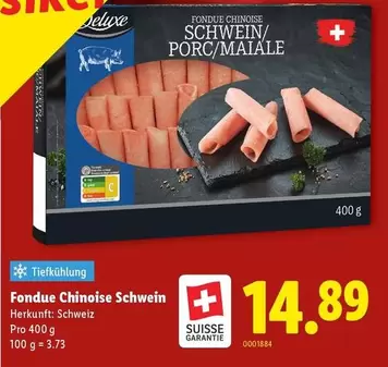 Fondue Chinoise Schwein