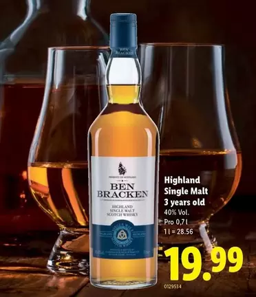 Single Malt 3 years old