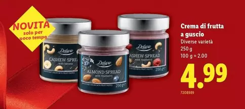 Crema di frutta a guscio