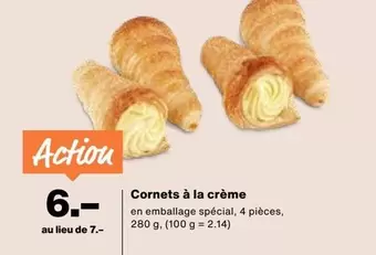 Action - Cornets à la crème
