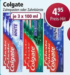 Zahnpasten oder Zahnbürste