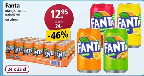 orange, exotic, fraise/kiwi ou citron