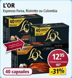 Espresso Forza, Ristretto ou Colombia