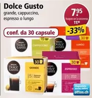 grande, cappuccino, espresso o lungo