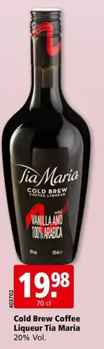 Cold Brew Coffee Liqueur