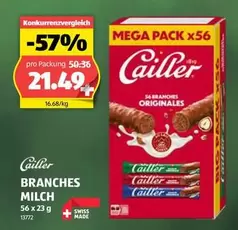 Cailler - BRANCHES MILCH