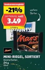MINI-RIEGEL, SORTIERT