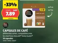 CAPSULES DE CAFÉ