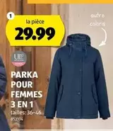 PARKA POUR FEMMES 3 EN 1