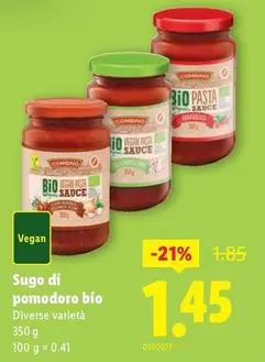 Sugo di pomodoro bio