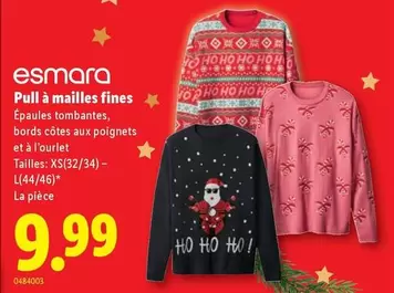 Pull à mailles fines