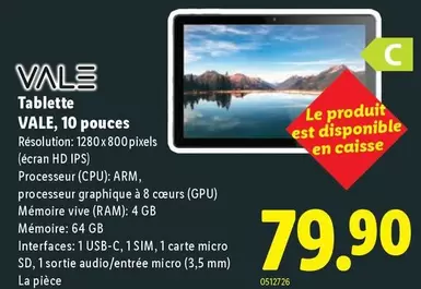Tablette 10 pouces