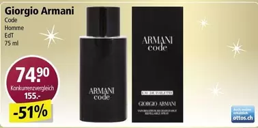 Armani - Code Homme EdT 75 ml