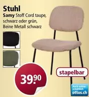 Stuhl Samy Stoff Cord