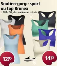 Soutien-gorge sport ou top Brunex
