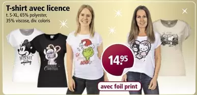 T-shirt avec licence