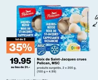 Noix de Saint-Jacques crues