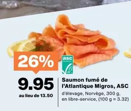 Saumon fumé de l'Atlantique