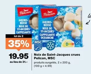 Noix de Saint-Jacques crues