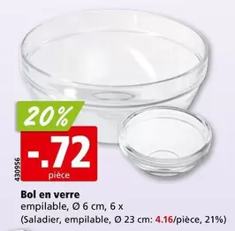 Bol en verre