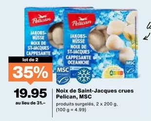 Noix de Saint-Jacques crues