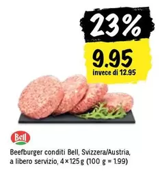 Beefburger conditi