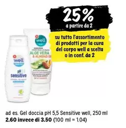 Gel doccia pH 5,5 Sensitive