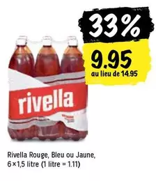 Rivella Rouge, Bleu ou Jaune