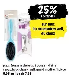 Brosse à cheveux à coussin d'air en caoutchouc classic