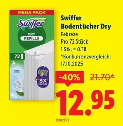 Swiffer - Bodentücher Dry