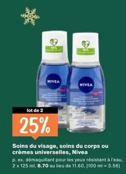 Nivea - Soins du visage, soins du corps ou crèmes universelles
