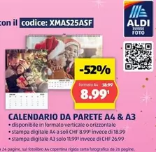 CALENDARIO DA PARETE A4 & A3
