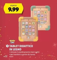 TABLET DIDATTICO IN LEGNO