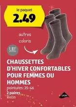 CHAUSSETTES D'HIVER CONFORTABLES POUR FEMMES OU HOMMES