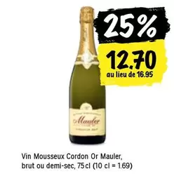 Vin Mousseux Cordon Or