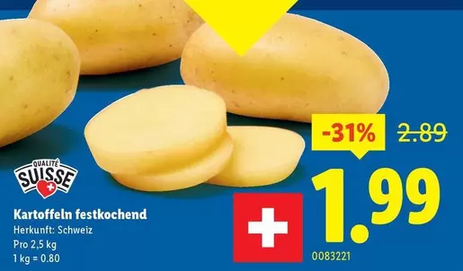 Kartoffeln festkochend
