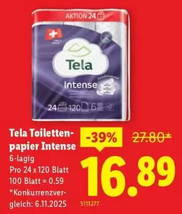 Toilettenpapier Intense