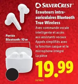 Écouteurs intra-auriculaires Bluetooth True Wireless