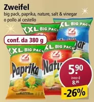 big pack, paprika, nature, salt & vinegar o pollo al cestello