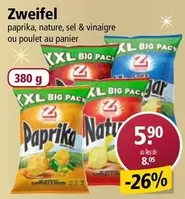 paprika, nature, sel & vinaigre ou poulet au panier
