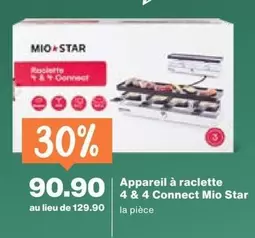 Appareil à raclette 4 & 4 Connect