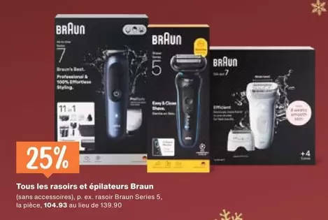 rasoirs et épilateurs